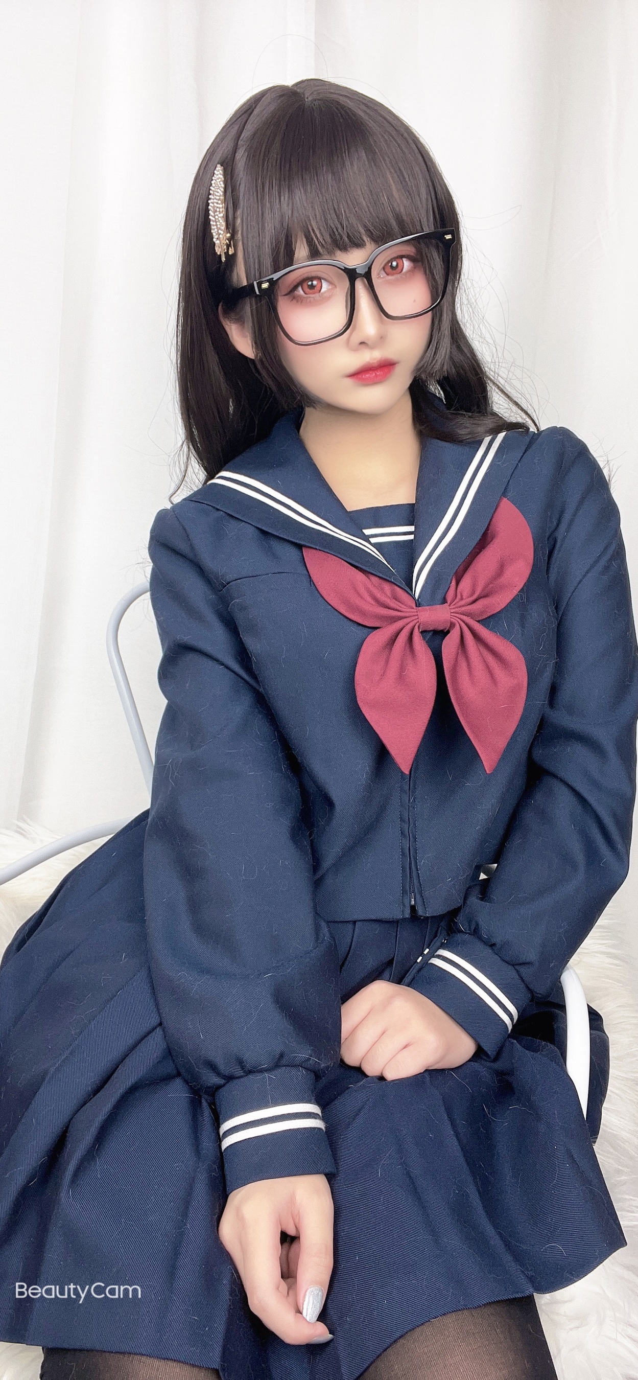 洛璃 LoLiSAMA《第一次的約會》:清新水手服造型下的初次约会氛围插图1 洛璃 LoLiSAMA《第一次的約會》:清新水手服造型下的初次约会氛围插图1